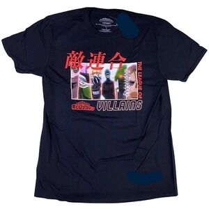 L FUNIMATION My Hero Academia Tee League of Villain black cotton tee t shirt fan